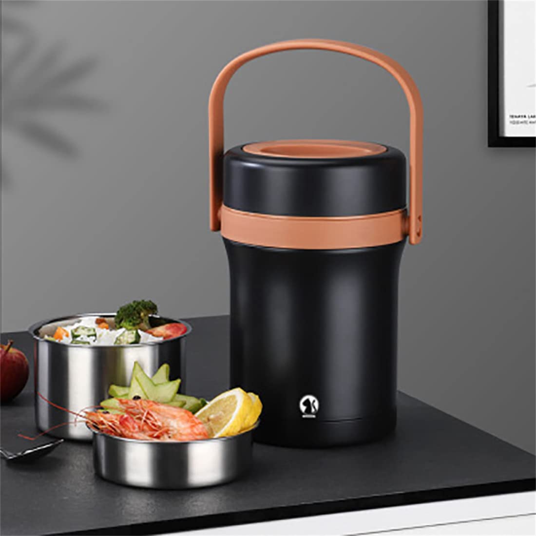 Amazon｜MJMJ 保温ランチジャー スープジャー 2.2L 大容量 3段 真空